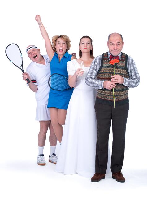 Vier Darsteller schlüpfen darin in insgesamt 56 verschiedene Rollen und erzählen witzige Beziehungssketche vom ersten Rendezvous bis hin zu dramatischen Trennungsszenarien. | Foto: Studio Horst