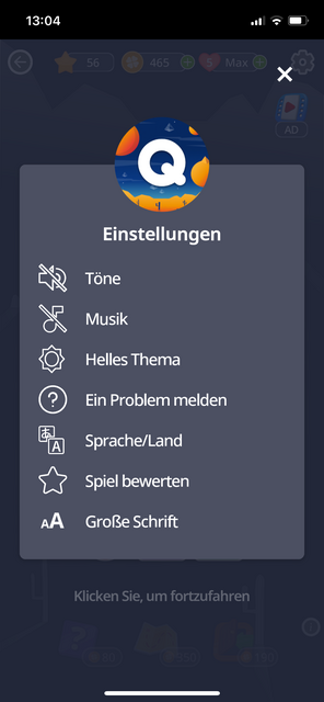 Unser App-Tipp der Woche "QuizzLand" ist eine App, um das Allgemeinwissen zu verbessern. Neben den Fragen zum Allgemeinwissen gibt es noch Minispiele, Rechen- und Logikrätsel. | Foto: Screenshot