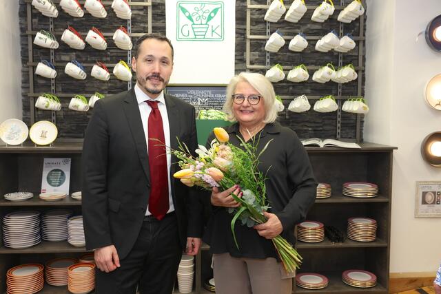 Alexander Scheuwimmer mit Ute Lutz. | Foto: Katharina Schiffl