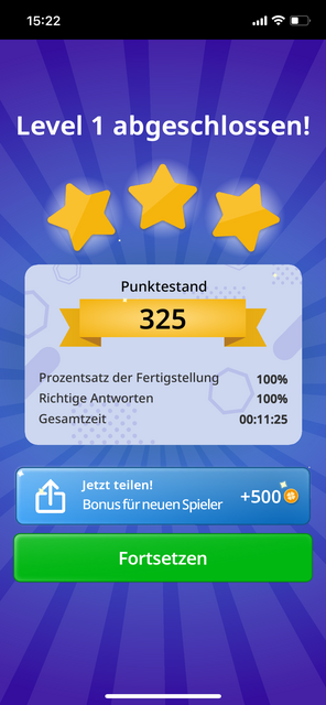 Unser App-Tipp der Woche "QuizzLand" ist eine App, um das Allgemeinwissen zu verbessern. Neben den Fragen zum Allgemeinwissen gibt es noch Minispiele, Rechen- und Logikrätsel. | Foto: Screenshot