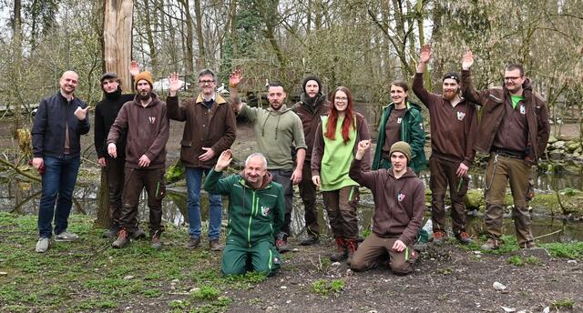 TierpflegerInnen des Welser Tiergartens. 