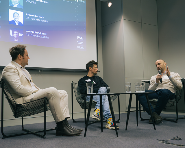 Alexander Rot (iDWELL), Jannis Bandorski (ARRtist), Hendrik Wildhagen (PSG Equity) | Foto: Linus Luschtinez