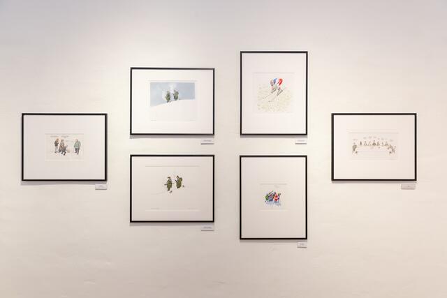 Haderer-Ausstellung in der 44er Galerie in Leonding: Gezeigt werden Ausschnitte aus zwanzig Jahren MOFF sowie noch nie gezeigte Originale in ganz neuem Stil. | Foto: Lukas Riegel