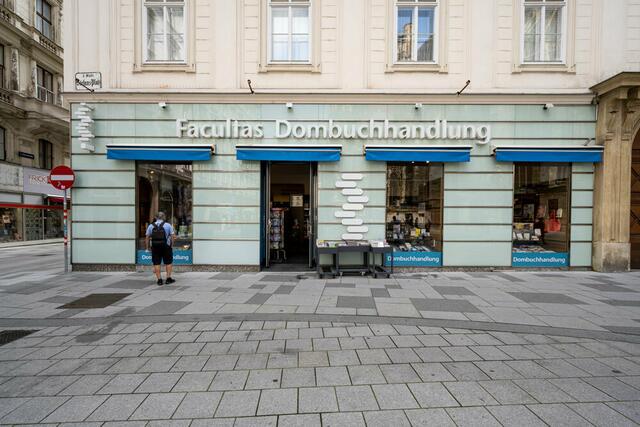 Die Facultas-Gruppe will sich mehr auf wissenschaftliche Bücher konzentrieren, weshalb man den langjährigen Standort am Stephansplatz ab Ende April schließen muss. | Foto: Facultas