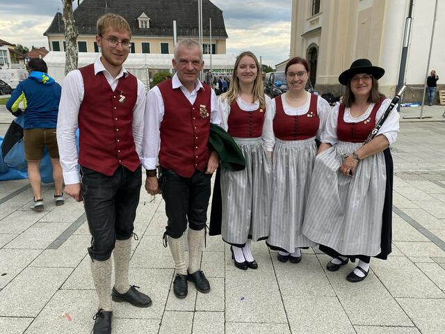 Musikerinnen und Musiker der MMK Lannach beim Welschlauf in Wies | Foto: MMK Lannach