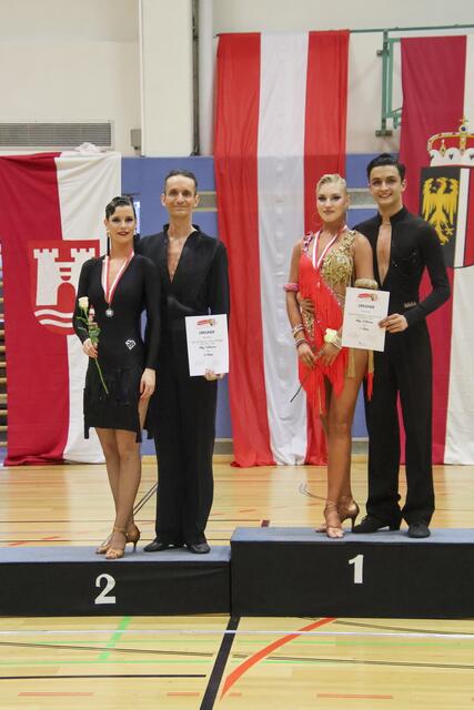 Siegerehrung mit Alexander Lauda und Anastasiia Deineha auf Platz 1 | Foto: Victoria Lauda