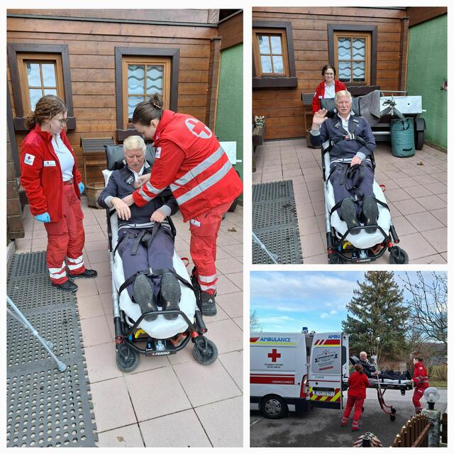 Heinz und Christine Vielgrader sagen Danke für die tollen und hilfsbereiten Dienste des roten Kreuz. | Foto: Familie Vielgrader