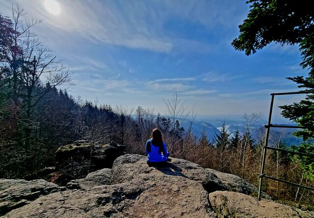 Regionautin Sabine Holler-Mondl genießt den Ausblick  auf die Donau. | Foto: Holler-Mondl
