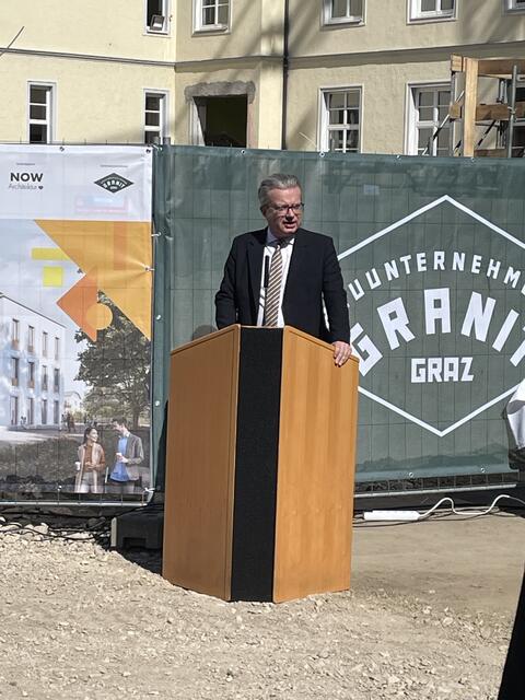 LH Christpher Drexler bei seiner Ansprache. | Foto: Kern