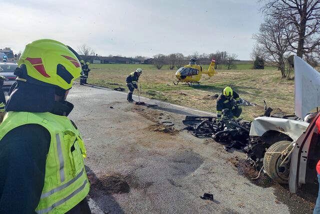 Die Unfallstelle zwischen Schwarzenau und Markl | Foto: FF Windigsteig