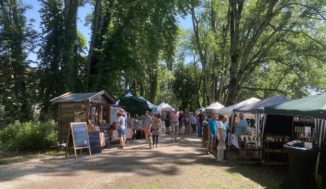 Auf Schloss Katzenberg finden zahlreiche Veranstaltungen statt, darunter auch der Antik- und Edeltrödelmarkt. | Foto: Gutsverwaltung Schloss Katzenberg