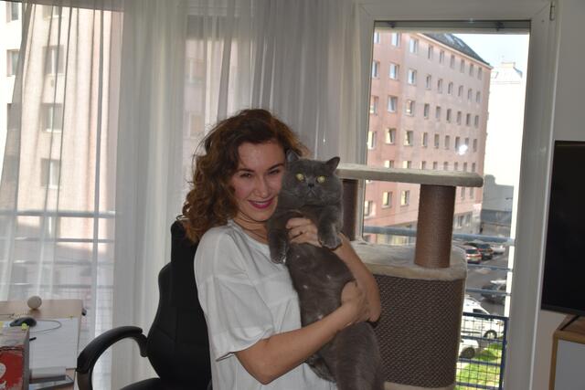 Hilfe bekommt Xenia Lamprecht etwa von ihrer Katze Polly… | Foto: Pufler