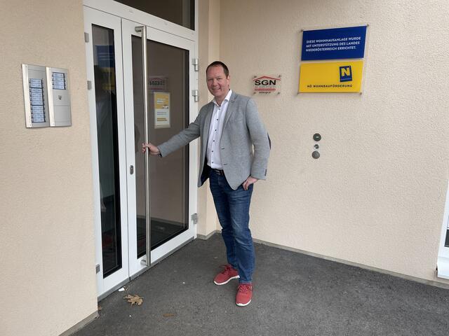 Bürgermeister Franz Haunold freut sich über den Standort in seiner Gemeinde. | Foto: Tanja Handlfinger
