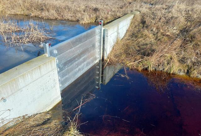 Geschlossenes Dammbalkensystem im Seewinkel | Foto: Büro LR Dorner