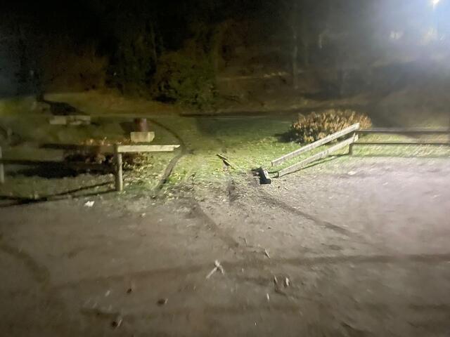 Ende des Jahres bot der Zaun beim Schlosspark Greißenegg ein Bild der Verwüstung. | Foto: Friedrich