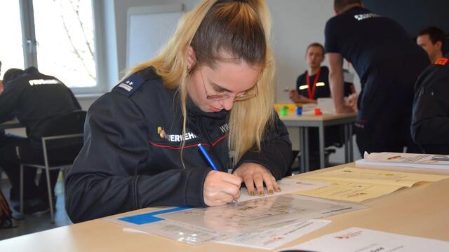 Leistungsprüfung FKAE-Gold in der oö. Landes-Feuerwehrschule | Foto: BFKdo Perg