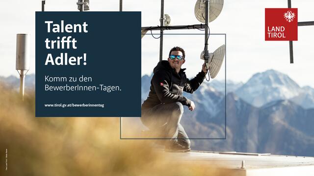 Bei den BewerberInnen-Tagen kann man das Land Tirol als Arbeitgeber kennenlernen. | Foto: Land Tirol/S. Rainer