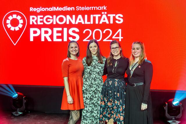 Das Marketing-Team der RegionalMedien Steiermark freut sich, dass die Preisverleihung zum Regionalitätspreis erfolgreich über die Bühne gegangen ist.  | Foto: Brand Images e.U. 