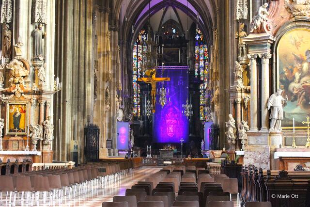 Gottfried Helnwein, Altartuch, Stephansdom Wien