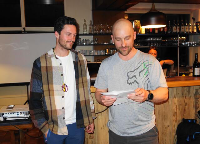 Der Gewinner der Newcomer-Wertung
v.li.: Alexander Pertl mit Pilotenvertreter Erich Hinterholzer | Foto: Martin Wimmer, DFC Fieberbrunn