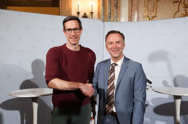 Heute kommt es zum Duell zwischen Bernhard Auinger (rechts) und Kay-Michael Dankl (KPÖ Plus).  | Foto: Neumayr