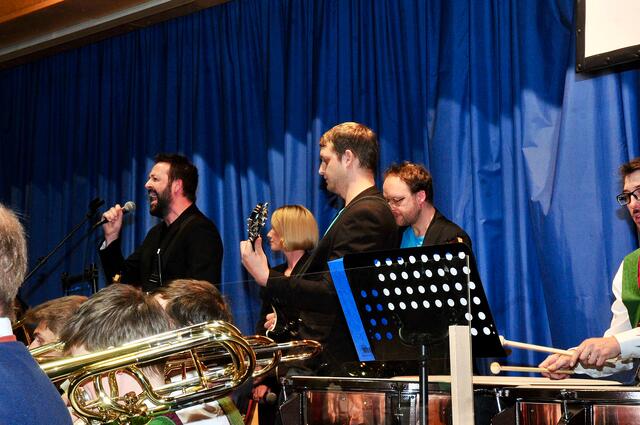 Verstärkung für die PAMO: Die Lokalmatadoren der Bacon Pilots verstärkten die Musikkapelle.