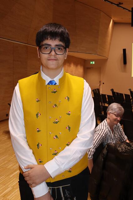 Jonathan Rudigier trat im Rahmen des Frühjahrskonzertes  erstmals in den Reihen der Musikkapelle Ischgl öffentlich auf.  | Foto: Elisabeth Zangerl 