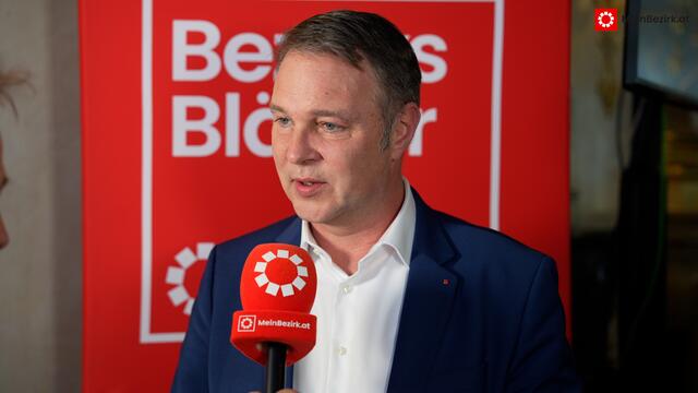 SPÖ Bundesvorsitzender Andreas Babler: "Wir haben ein gutes Team, wir haben das beste Programm und vor allem: wir haben ein Versprechen für die Bürgerinnen und Bürger abgegeben, was es heißt wenn es ein Sozialdemokratie Bürgermeister ist." | Foto: Stefan Schubert