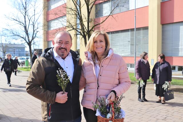 Günter Kleindienst mit Gattin bei der Palmweihe | Foto: Edith Ertl