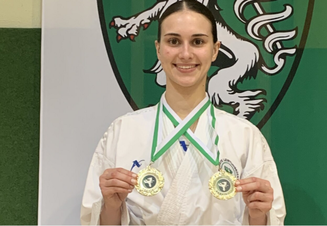 Jana Lind kassierte bei den Styrian Open in Fürstenfeld keinen einzigen Gegentreffer. | Foto: Karate Union Köflach