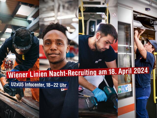 Mit dem Nacht-Recruiting richtet sich an jene, "die nachts erst so richtig erwachen und mit ihrem Können die Stadt am Laufen halten möchten". | Foto: Wiener Linien