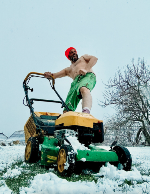 Tobi Rudi in Action: Nach dem letzten Schnee am Wochenende. | Foto: privat