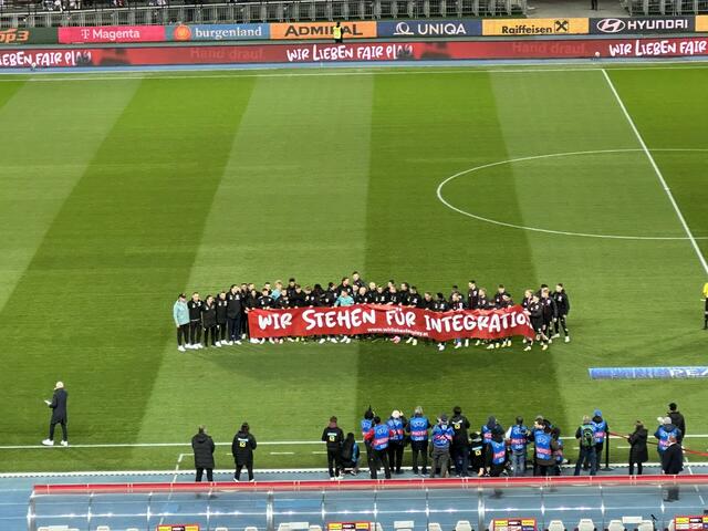 Der ÖFB setzte ein Zeichen für Integration | Foto: Hollinger