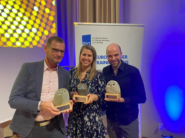 Jürgen Eisserer (r.) mit Luisa Kirchmayr und Ronald Pommer. | Foto: Eisserer