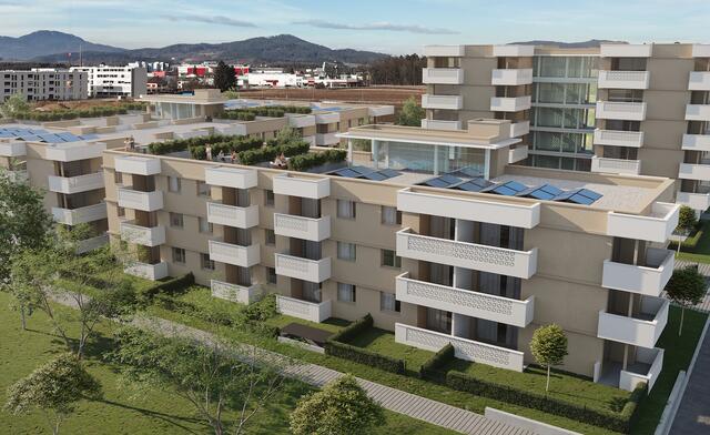 Die LWBK und Innovation Wohnen realisieren 70 Eigentumswohnungen im Stadtteil Harbach.  | Foto: Innovation Wohnen