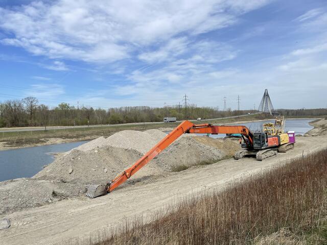 Das Projekt des Wasserskiparks entsteht derzeit in Langenrohr. Hier könnten künftig sogar Wettbewerbe ausgetragen werden. | Foto: Victoria Edlinger