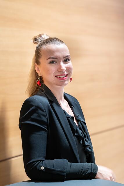 Lena Raidel berichetet über ihre Karriere. | Foto: Johann Zehner