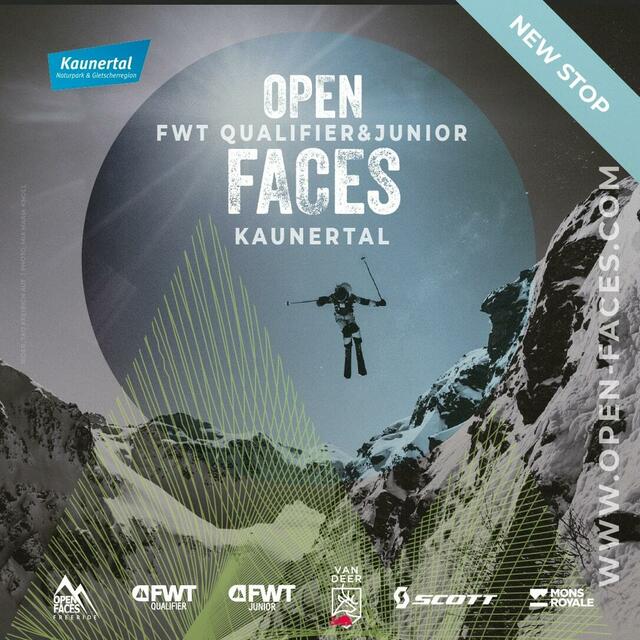 Vom 12.4.24 bis zum 14.4.24 macht die Tour zum ersten Mal Halt im Kaunertal und lässt die Open Faces Freeride Series 2024 gebührend ausklingen. | Foto: Open Faces