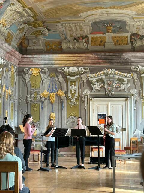 Blockflötenensemble von der LMS Frankenburg.  | Foto: LMS Frankenburg