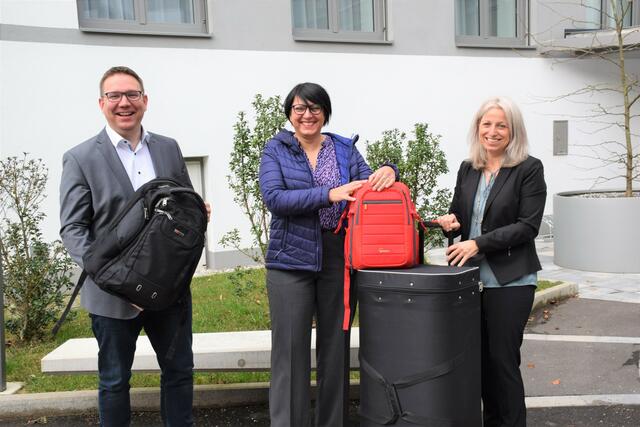 v.l.: Bürgermeister Christian Haberhauer, Stadträtin Elisabeth Asanger, Kerstin Kronsteiner (stellv. Stadtamtsdirektorin und Abteilungsleiterin) | Foto: Stadtgemeinde Amstetten