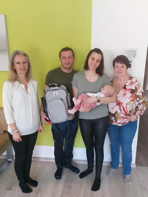 Bgm. Alexandra Weber, Martin Kainz, Kerstin und Caroline Kainz, StR Eveline Eigenschink. | Foto: Stadtgemeinde Heidenreichstein