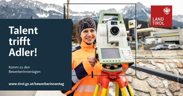 Bei den BewerberInnen-Tagen kann man das Land Tirol als Arbeitgeber kennenlernen. | Foto: Land Tirol/S. Rainer