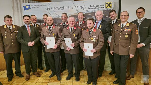 Es wurden zahlreiche Ehrungen ausgesprochen. | Foto: AFKDO St. Pölten-Ost