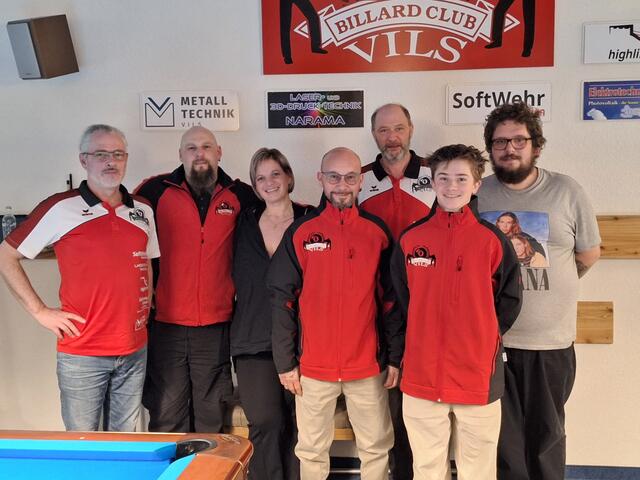 Von links: Lukas Klotz, Andreas Haselwanter, Melanie Haselwanter, Markus Reis, Robert Marth, Raphael Marth und Jürgen Krainer.