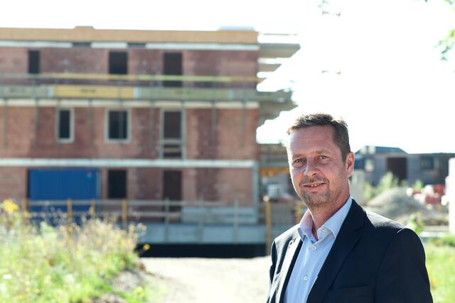 SGN-Vorstand Martin Weber beim Projekt Urbanhof.