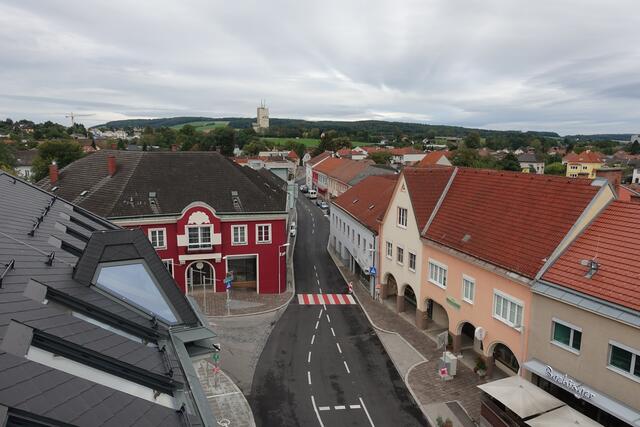 Wenn man einen Blick auf das Zentrum von Böheimkirchen wirft, sieht man, dass es kaum Leerstand gibt. | Foto: Gde. Böheimkirchen