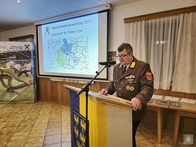Die Ehrengäste durften in Form von einer Rede zu Wort kommen. | Foto: AFKDO St. Pölten-Ost