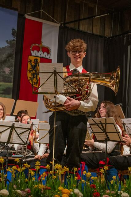 Martin Lanschützer im Solostück für Tenorhorn | Foto: Lukas Korbuly