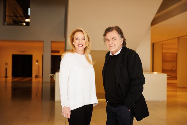 Intendant Markus Hinterhäuser mit Festspielpräsidentin Kristina Hammer | Foto: SF / Peter Rigaud