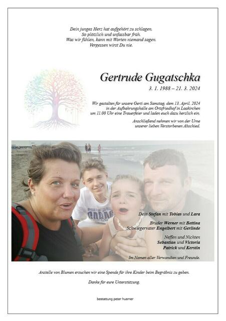 Gertrude Gugatschka verstarb im 37. Lebensjahr | Foto: Privat